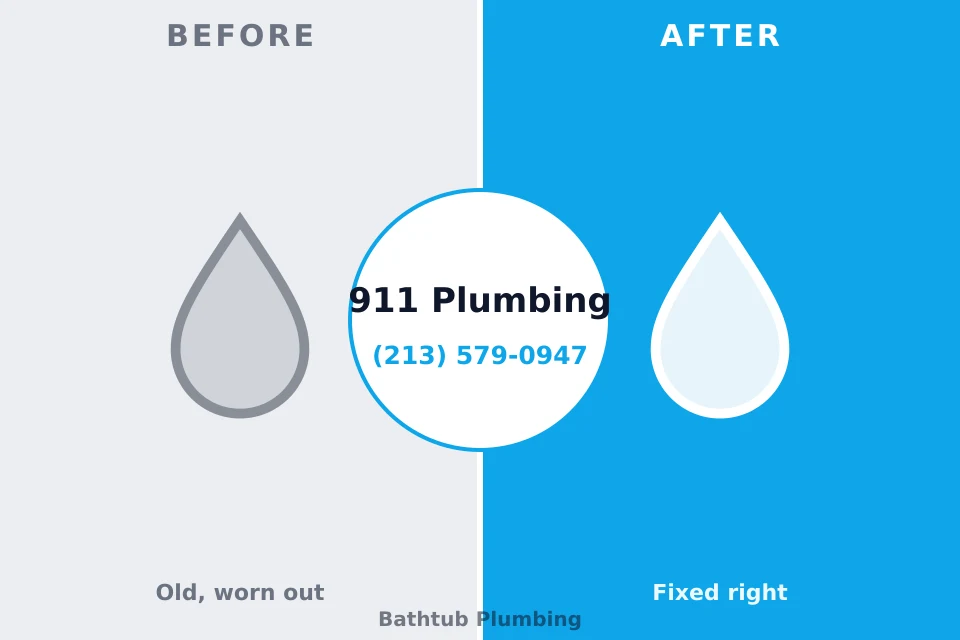 Before and after: plumbing repair South Riding, VA